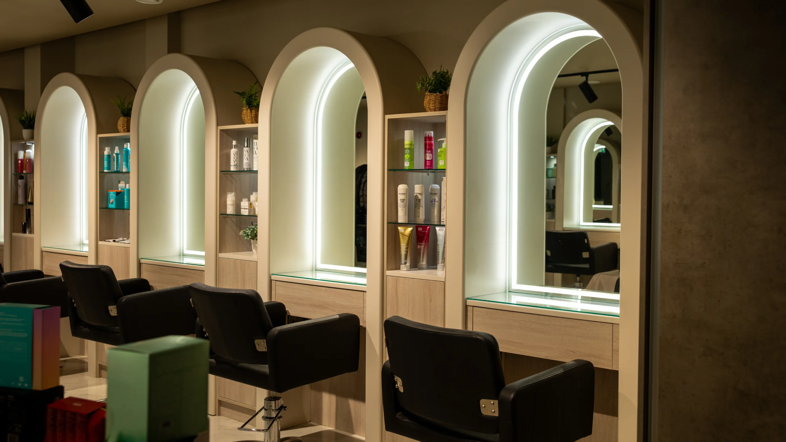 Modern commercial interior fit-out completed using CNC routing and bespoke joinery